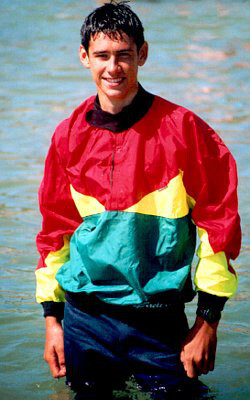 cagoule and jeans for survival swimming