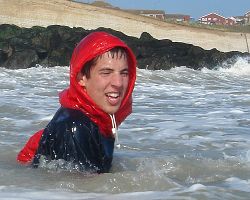 swimming in clothes