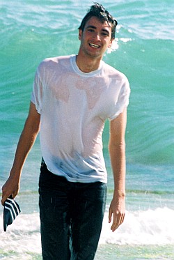 lifesaver in jeans and T-shirt
