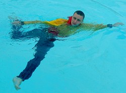 lifesaving sidestroke kick-out