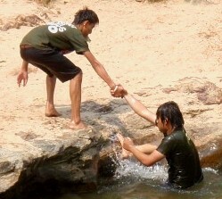 lifesaving reaching rescue