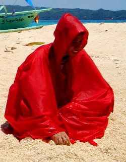 warm-up poncho