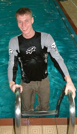 Lifesaving Class Swim Pool Training in Clothes