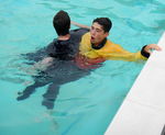 RESCUE, CASUALTY, CONSCIOUS, 4 CROSS CHEST TOW
Support the casualty on the side and assist them out 3