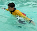 TRAINING, POOL, WADING, LOWER BODY
Wading forward builds lower body strength 14