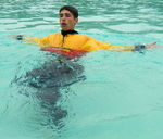 TRAINING, POOL, WADING, UPPER BODY
Push arms back and forward to build upper body strength 15